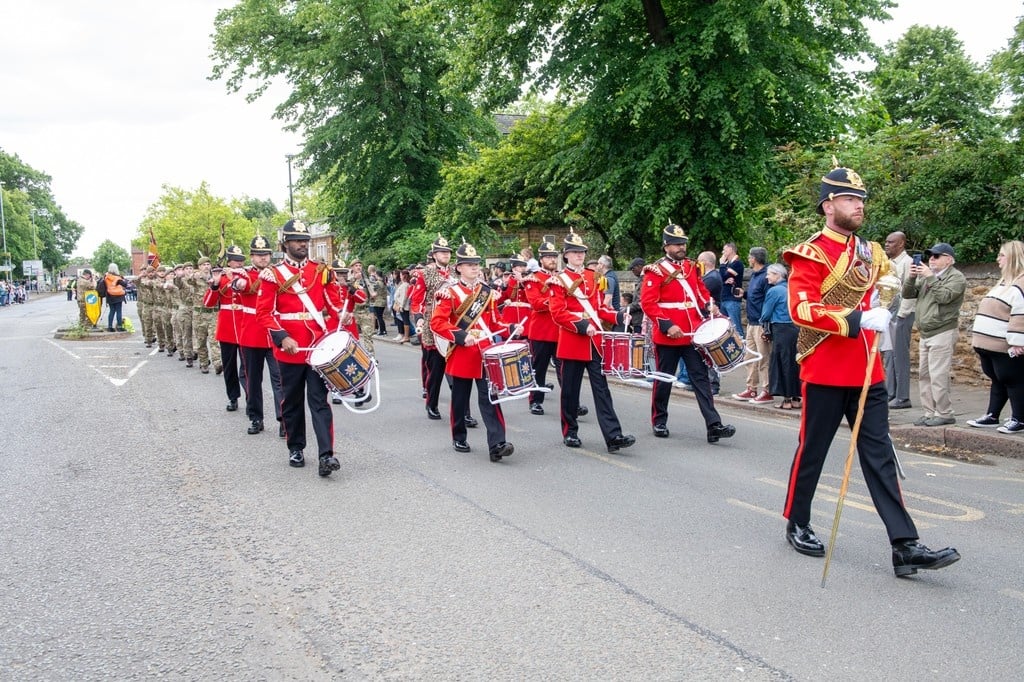 Sam Wigley Reservists Work photo of Armed Forces Day parade in Kettering 2025