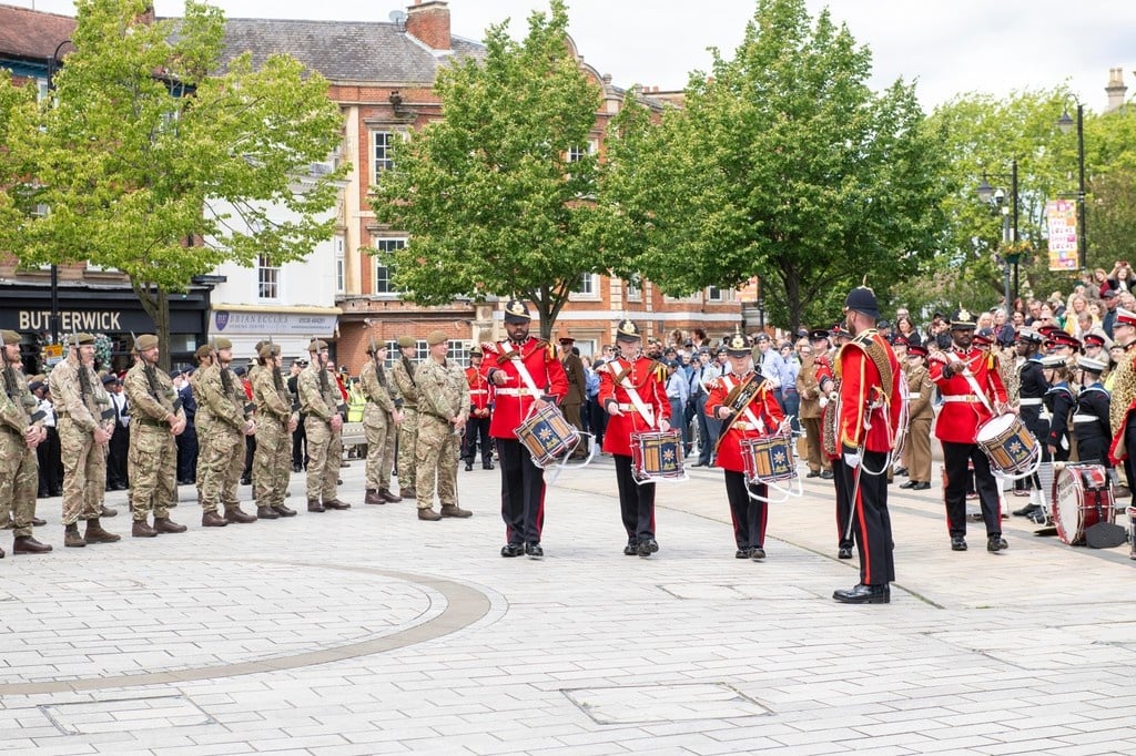 Sam Wigley Reservists Work photo of Armed Forces Day parade in Kettering 2025