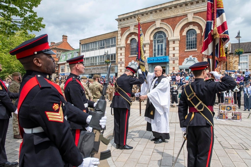 Sam Wigley Reservists Work photo of Armed Forces Day parade in Kettering 2025