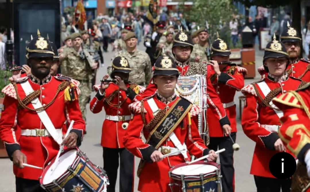 Sam Wigley Reservists Work photo of Armed Forces Day parade in Kettering 2025