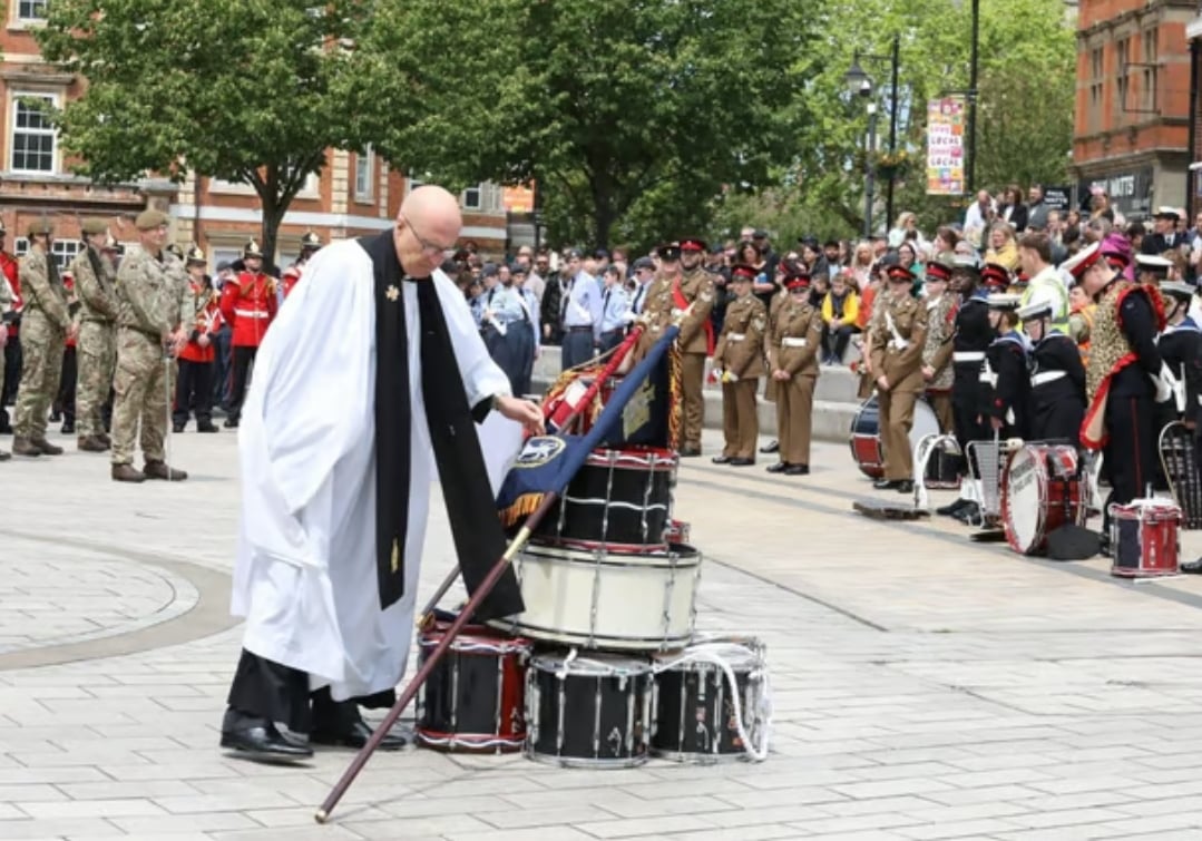 Sam Wigley Reservists Work photo of Armed Forces Day parade in Kettering 2025