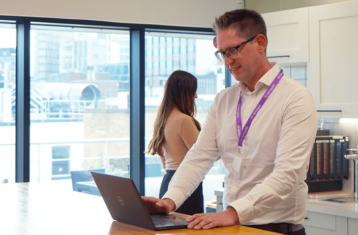 Decorative photographs of Methods employees in our London office
